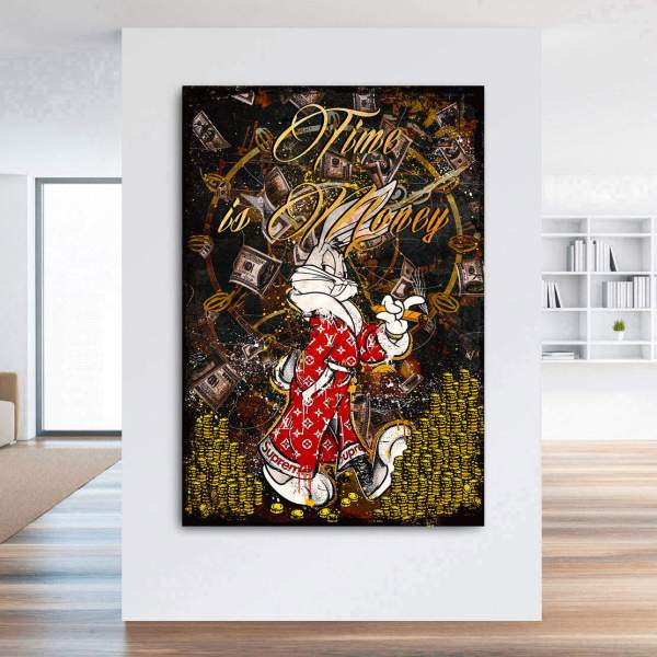 Mr. Bunny Leinwandbild von Kunstgestalten24