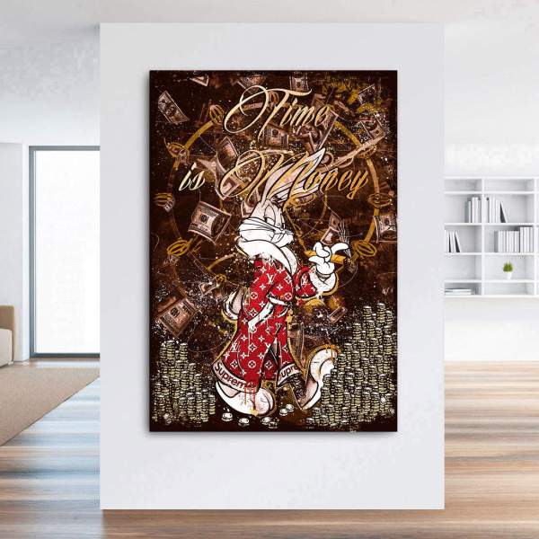 Mr. Bunny Leinwandbild von Kunstgestalten24