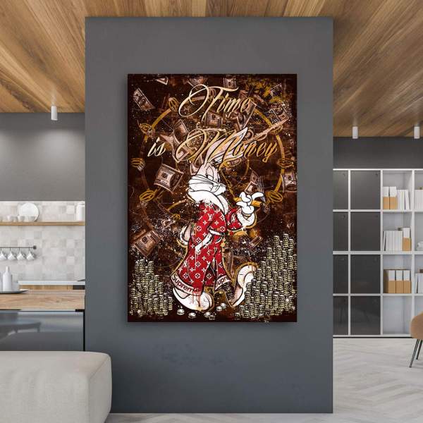 Mr. Bunny Leinwandbild von Kunstgestalten24