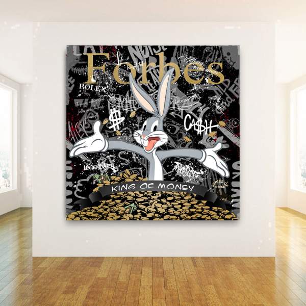 Bunny Wandbild von Kunstgestalten24