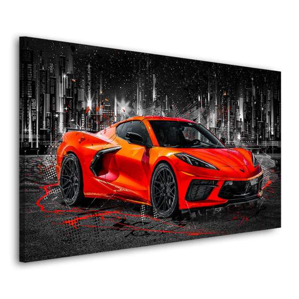 Corvette Wandbild von Kunstgestalten24