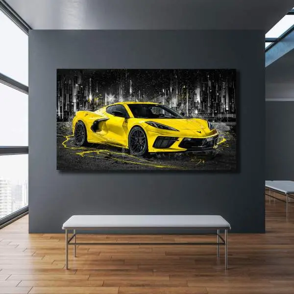 Corvette Wandbild von Kunstgestalten24