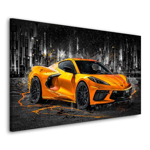 Corvette Wandbild von Kunstgestalten24