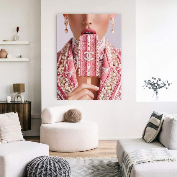 Chanel Eis Wandbild Kunstgestalten24