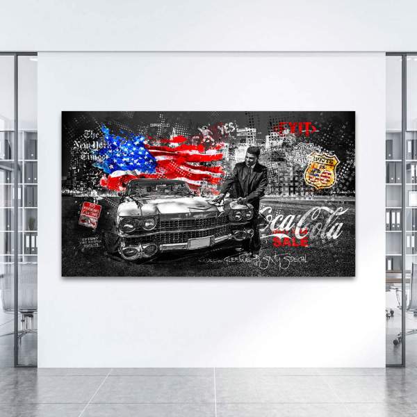 Wandbild Ford Mustang von Roland Menzel