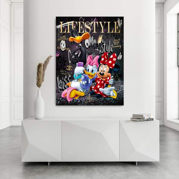 Daisy Minnie Wandbild Kunstgestalten24