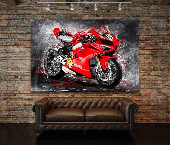 Ducati Pnigale V4 Leinwandbild