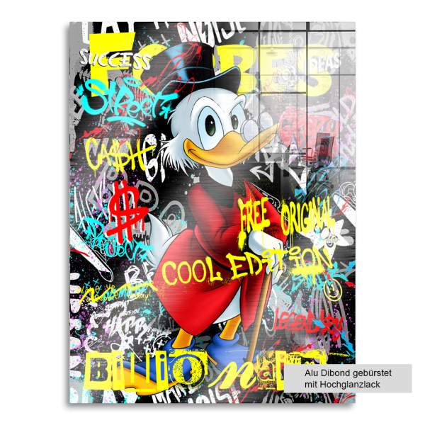 Pop Art Wandbild Dagobert Billionaire