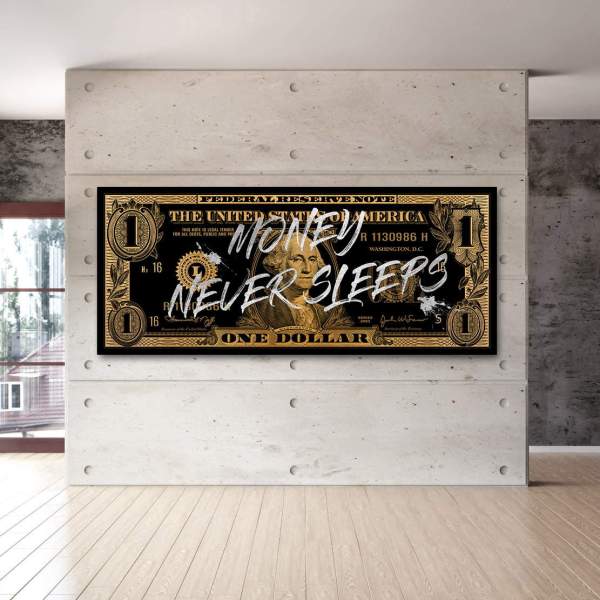 1 Dollar Acrylglasbild von Ron Danell