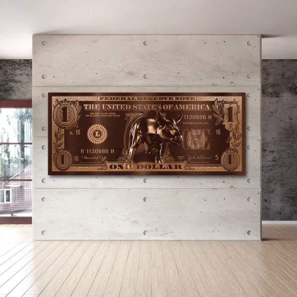 one Dollar Wandbild von Ron Danell