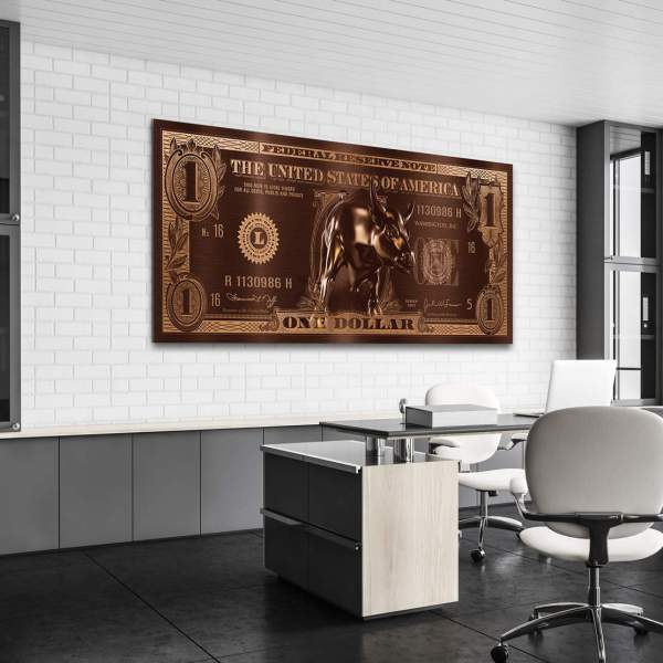 one Dollar Wandbild von Ron Danell