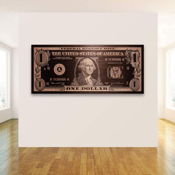 one Dollar Wandbild von Ron Danell