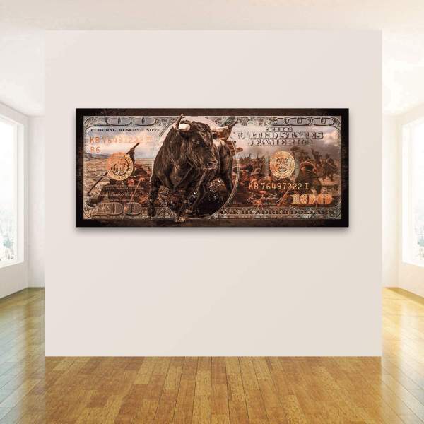 Dollar Vintage Wandbild Kunstgestalten24