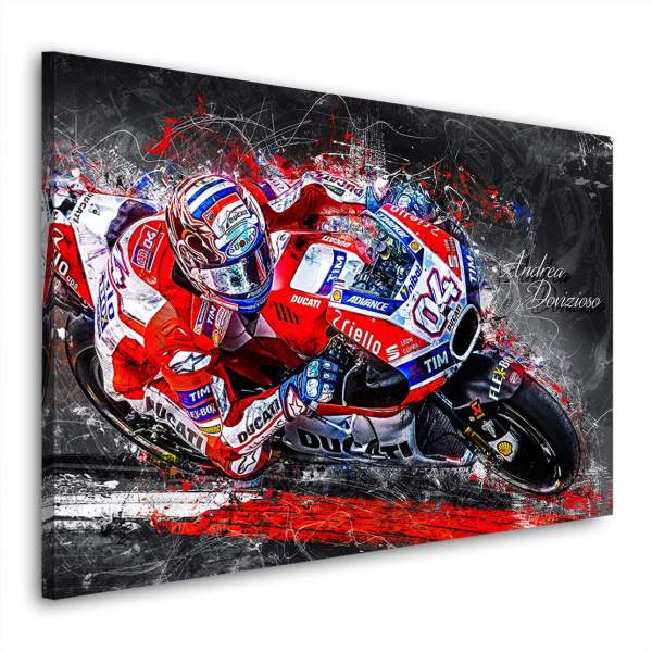 Wandbild Leinwandbild Andrea Dovizioso Motorradbild