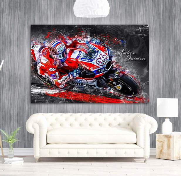 Wandbild Andrea Dovizioso