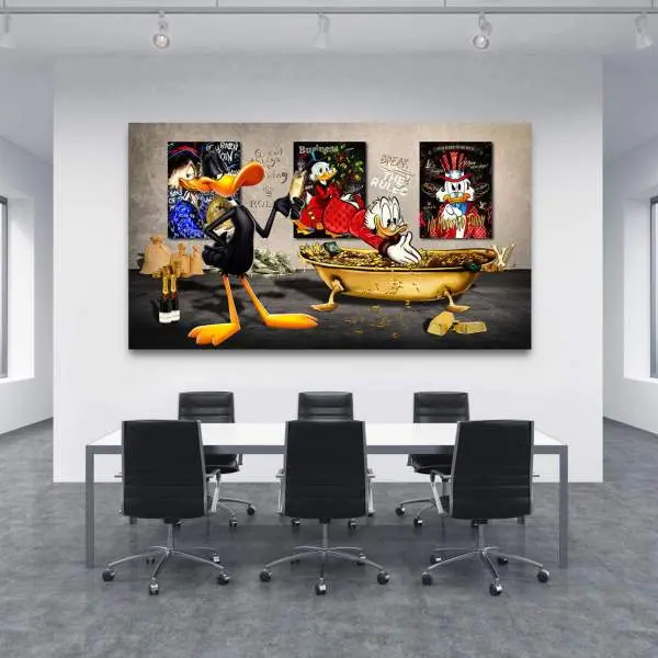 Wandbild Mr. Duck von Kunstgestalten24