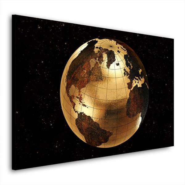Wandbild Leinwandbild Weltkugel Universum