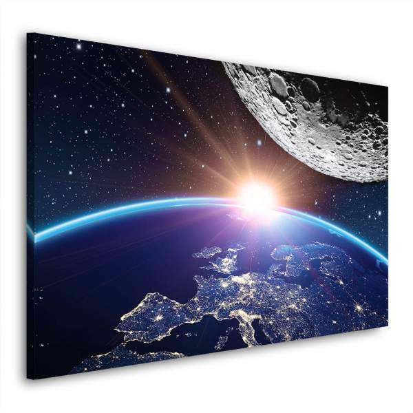 Planet-Erde-Leinwandbild