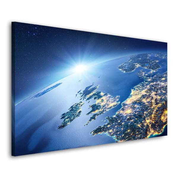 Planet-Erde-Leinwandbild