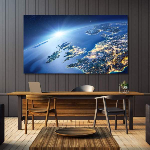 Planet-Erde-Leinwandbild