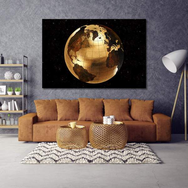 Wandbild Leinwandbild Weltkugel Universum