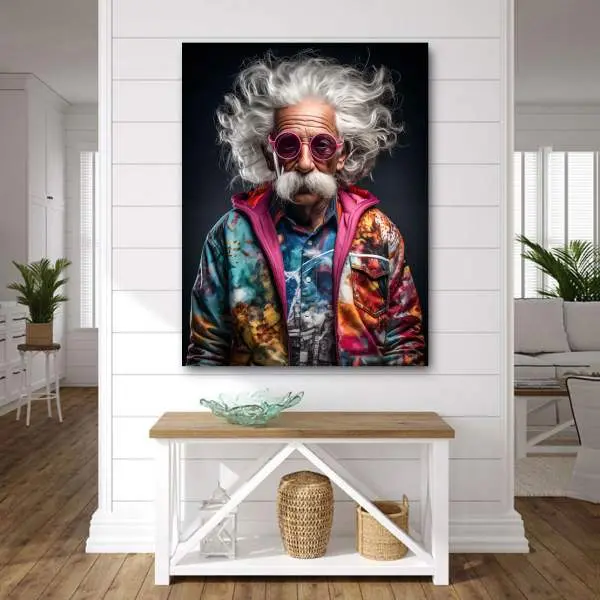 Einstein Wandbild Kunstgestalten24