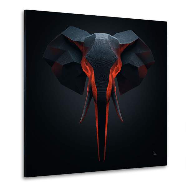 Elefant Wandbild Kunstgestalten24