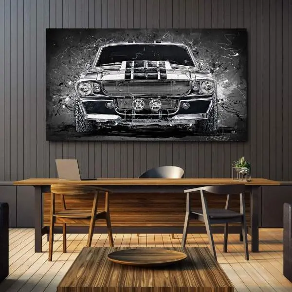Wandbild Ford Mustang von Kunstgestalten24