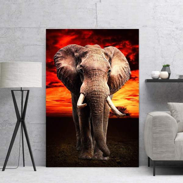 elefant-Kunstdruck