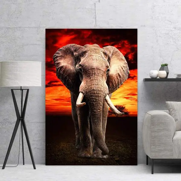 elefant-Kunstdruck