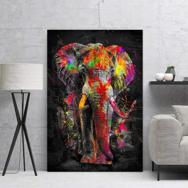 Elefant-Leinwandbild von ron Danell