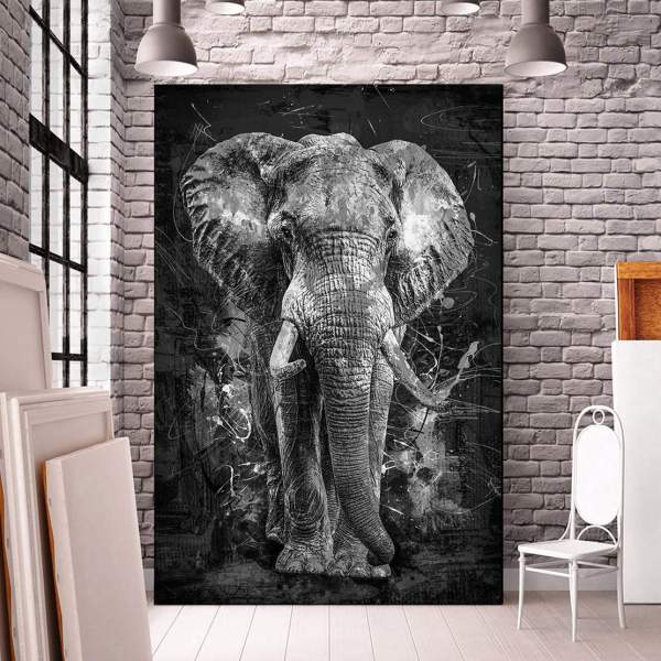 leinwandbild-elefant von ron danell