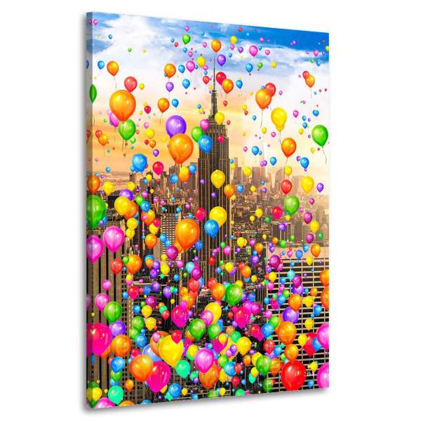 Wandbild Leinwandbild Ballons über New York