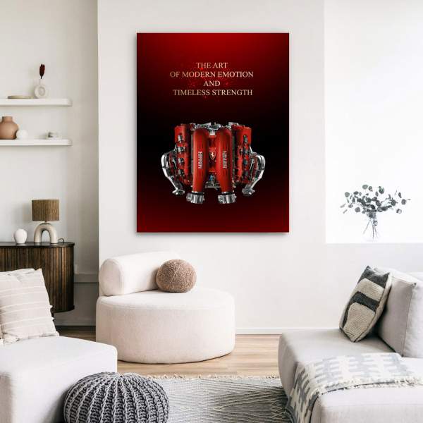 Ferrari Auto Wandbild Kunstgestalten24