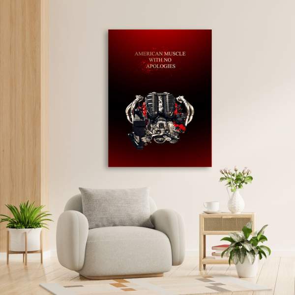 Corvette C8 Wandbild Kunstgestalten24