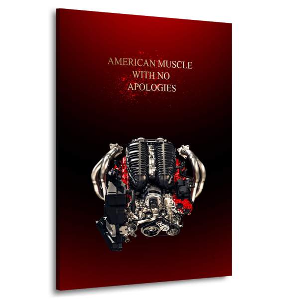 Corvette C8 Wandbild Kunstgestalten24