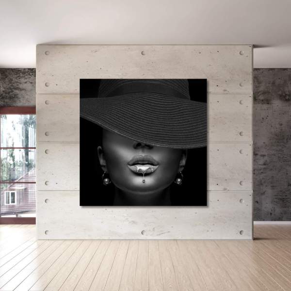 Erotik-Lippen-Wandbild