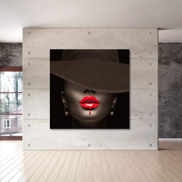 Erotische-Lippen-Aludibondbild