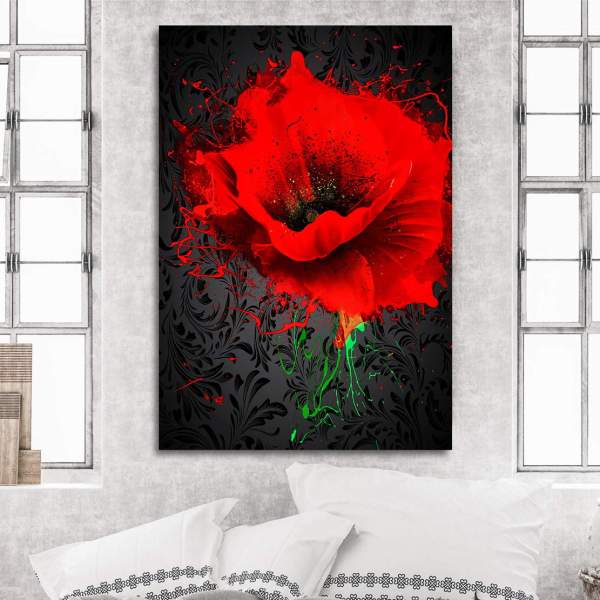 Rose-Leinwandbild-Poster