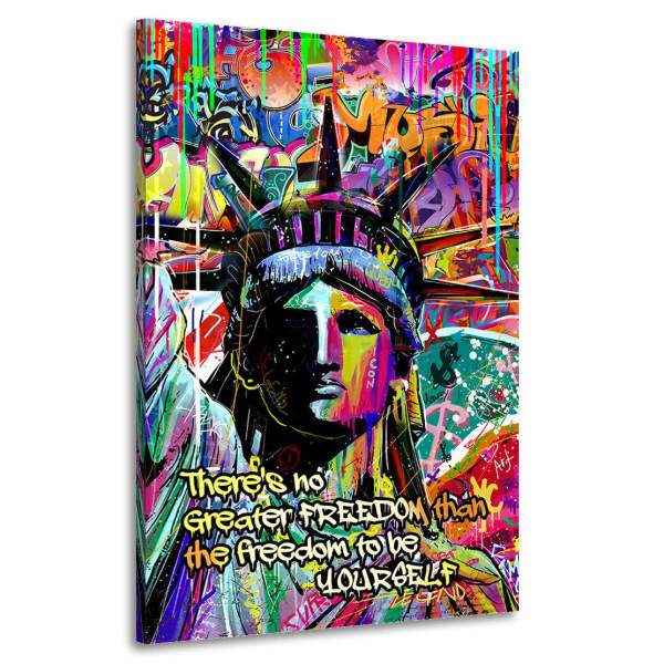 Freiheitsstatue Wandbild von Kunstgestalten24