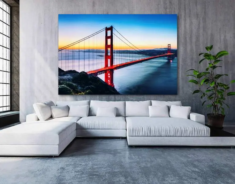 Wandbild Leinwandbild Golden Gate Bridge