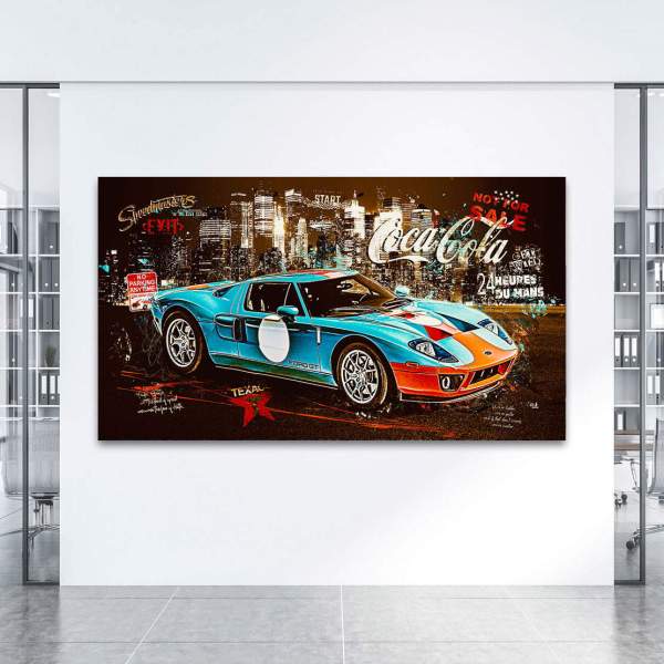 Ford GT40 Wandbild von Kunstgestalten24