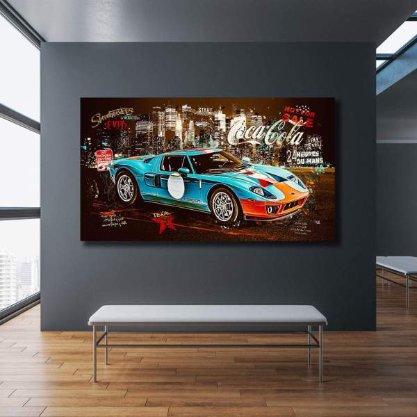 Ford GT40 Wandbild von Kunstgestalten24