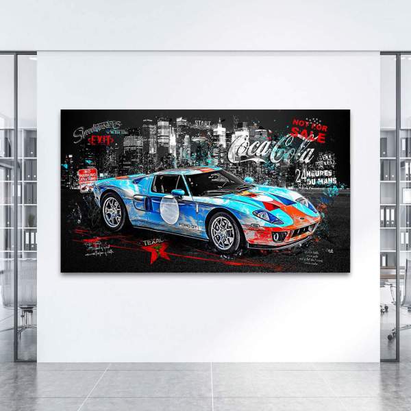 Ford GT40 Wandbild von Kunstgestalten24