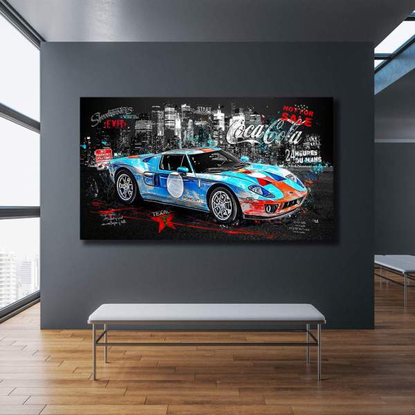 Ford GT40 Wandbild von Kunstgestalten24