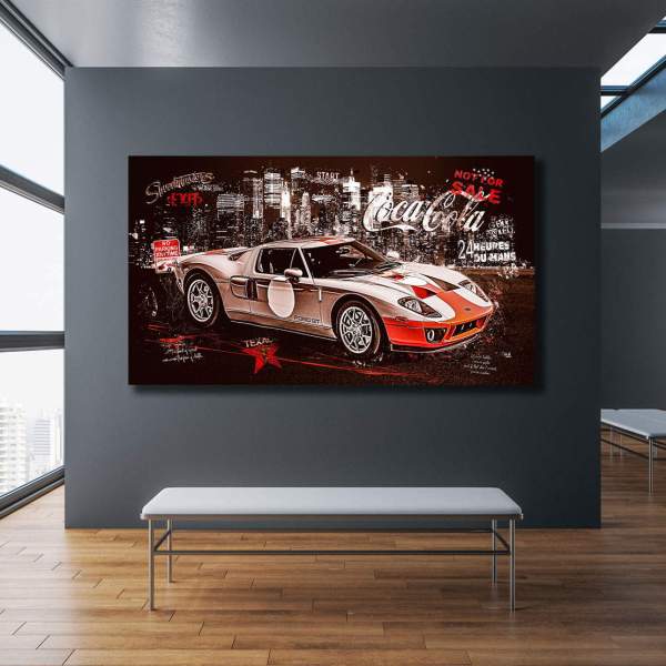 Ford GT40 Wandbild von Kunstgestalten24