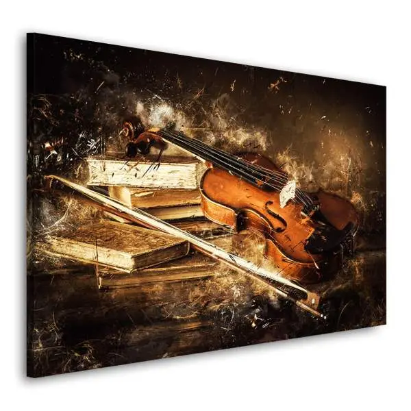 Wandbild Leinwandbild Geige Abstrakt Style