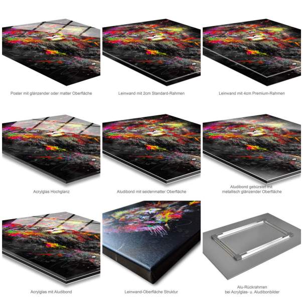 Wandbild Leinwandbild Bergsee Fensterblick