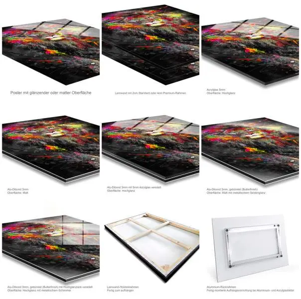 Midnight Noir Affair Wandbild