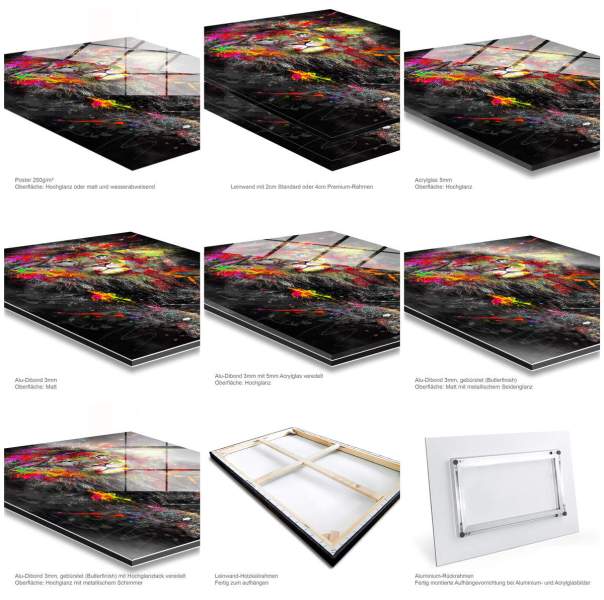 Lifestyle Leinwandbild Tupac Thug Live Retro Style